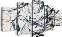 Artaza Canvas Schilderij Vijfluik Abstracte Kunst - 150x80 cm - Canvas Print
