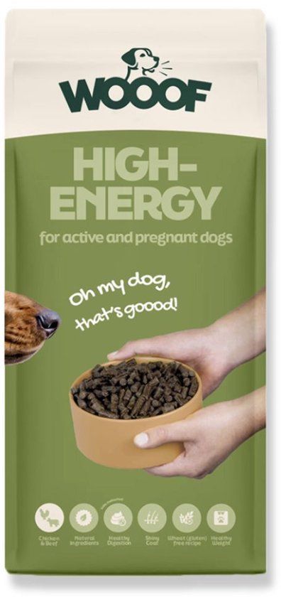 WOOOF High Energy Geperst Hondenvoer 14kg