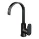 Brauer Black Edition Robinet de lavabo haut avec bec plat pivotant Modèle C Noir Mat