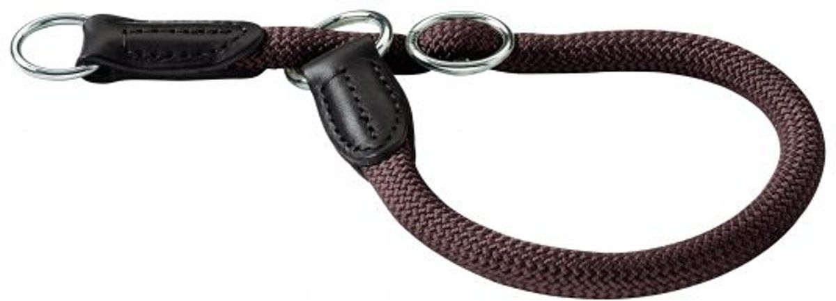 Hunter Freestyle Halsband voor Honden - Bruin - 35 cm x 8 mm