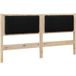 Tête de lit capitonnée marron 150 cm pin massif
