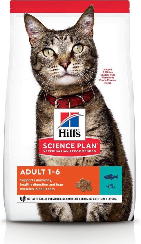 Hill's feline adult optimal care tonijn kattenvoer 3 kg
