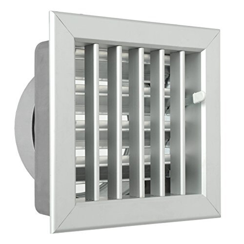 La Ventilazione De gcsial1615120-y ventilatierooster ingebouwd voor open haarden, aluminium, 160 x 150 mm