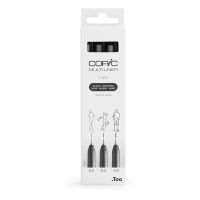 Copic Multiliner Fineliner Set - Black (0.3 - 0.8 mm) - 3 Pieces