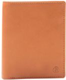 Esquire Madrid Wallet Cognac Leer Billfold 3 Pasjes 4 Vakken RFID