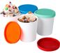1 liter bac à glace avec couvercle en silicone, 4 bacs ronds