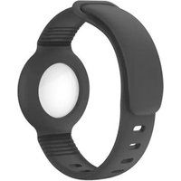 SZSMART Kit Armband Siliconen voor Apple Airtag Zwart