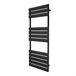 MonsterShop Platte paneel handdoekradiator - zwart - 1200x450mm - 12 panelen