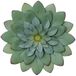 Everydecor Succulent hangende muurdecoratie - groen, handgeschilderd, 3D metalen bloemenkunst voor woonkamer, slaapkamer, keuken, badkamer binnen en buiten