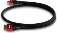 Teufel HDMI 2.0 kabel rond - Highspeed HDMI kabel ondersteunt actuele 2.0 specificaties - Zoals 4K 50/60p en 4K 3D 0.75m - zwart