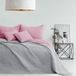 AmeliaHome Sprei roze grijs 260 x 280 cm Bedsprei tweezijdig Ultrasoon stiksel Polyester Softa