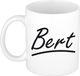 Bellatio Decorations Bert Naam koffiemok - beker - met sierlijke letters - wit