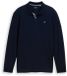 Tom Tailor Piqué-poloshirt met lange mouwen - Sky Captain Blue - Maat S