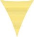 vidaXL Parasol triangulaire 5 x 6 x 6 m 100% Polyester Oxford jaune et blanc
