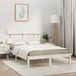 Maison Exclusive - Cadre de lit, blanc, bois massif, 200 x 200 cm