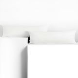 DecoKing Amber-kussenslopen 40 x 200 cm, katoen, rits, wit, 2 stuks