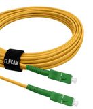Elfcam® - 30m Glasvezelkabel SC/APC naar SC/APC Simplex Singlemode 9/125, compatibel met glasvezel tot in huis (FTTH, Fiber to The Home) (30M)