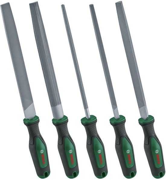 Bosch Diy Platte Vijl 5 Stukken Zilver