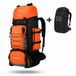 CarryQuest® 90L Tactical Backpack - Waterdichte Trekking Rugzak met MOLLE-Systeem, Compressieriemen & Rugventilatie - Oranje
