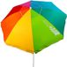 Merkloos Strandscherm 220 cm met Ventilatiedak en UV-bescherming veelkleurig