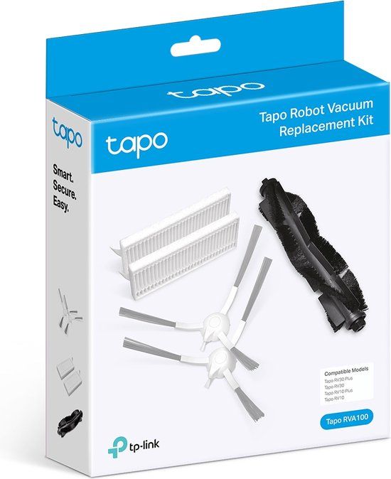 TP-Link Tapo RVA100 Accessoireset - Robotstofzuiger - Zwart/Wit