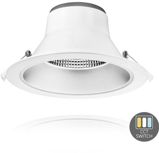 Lightexpert LED Downlight - 13W - 1 stuk - dimbaar met CCT switch en lage verblindingsfactor