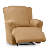 Eysa Luz elastische bankhoes, voor relaxfauteuils, mosterdkleurig