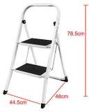 StarTech Vouwbare stalen ladder - 2 treden - Draagbaar - Antislip rubberen voetjes - Vrijstaand - Geschikt voor huis, kantoor en garage