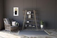 Hanah Home Scandinavische stijl boekenplank, zwart, 120 x 150 x 25 cm