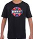 Bellatio Decorations Shoppartners Bv Have fear Norway is here t-shirt met sterren embleem in de kleuren van de Noorse vlag - zwart - kids - Noorwegen supporter / Noors elftal fan shirt / EK / WK / kleding 146/152