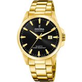 Festina F20044/6 Heren Polshorloge Goudkleurig Staal