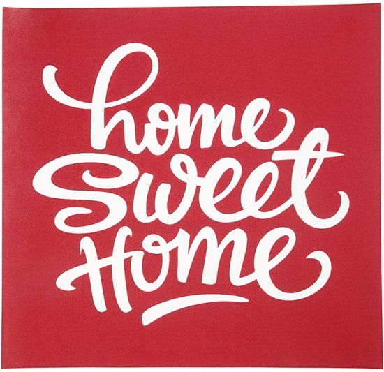 Creotime Screen Stencil Home Sweet Home 20 X 22 Cm