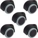 Dörner + Helmer bureaustoelwielen/bureaustoelwielen, set van 5, 50 mm x 54 mm, totaal draagvermogen 120 kg
