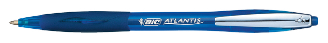 Bic Balpen bic atlantis metalen clip blauw(902132)