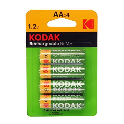 Kodak Piles oplaadbare Chargées Ni-MH AA 1,2 V batterij 2100 mAh - Vendu par lot de 4