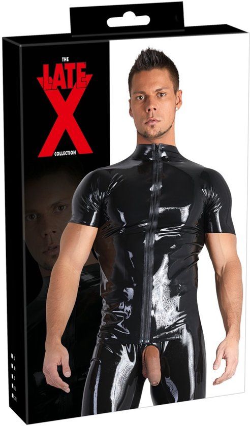 Late Digital Trading Company B.V. Mannen Latex shirt XL Zwart