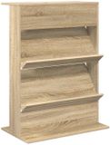 vidaXL Tijdschriftenrek Sonoma Eiken 70 x 41 x 96 cm Bewerkt Hout