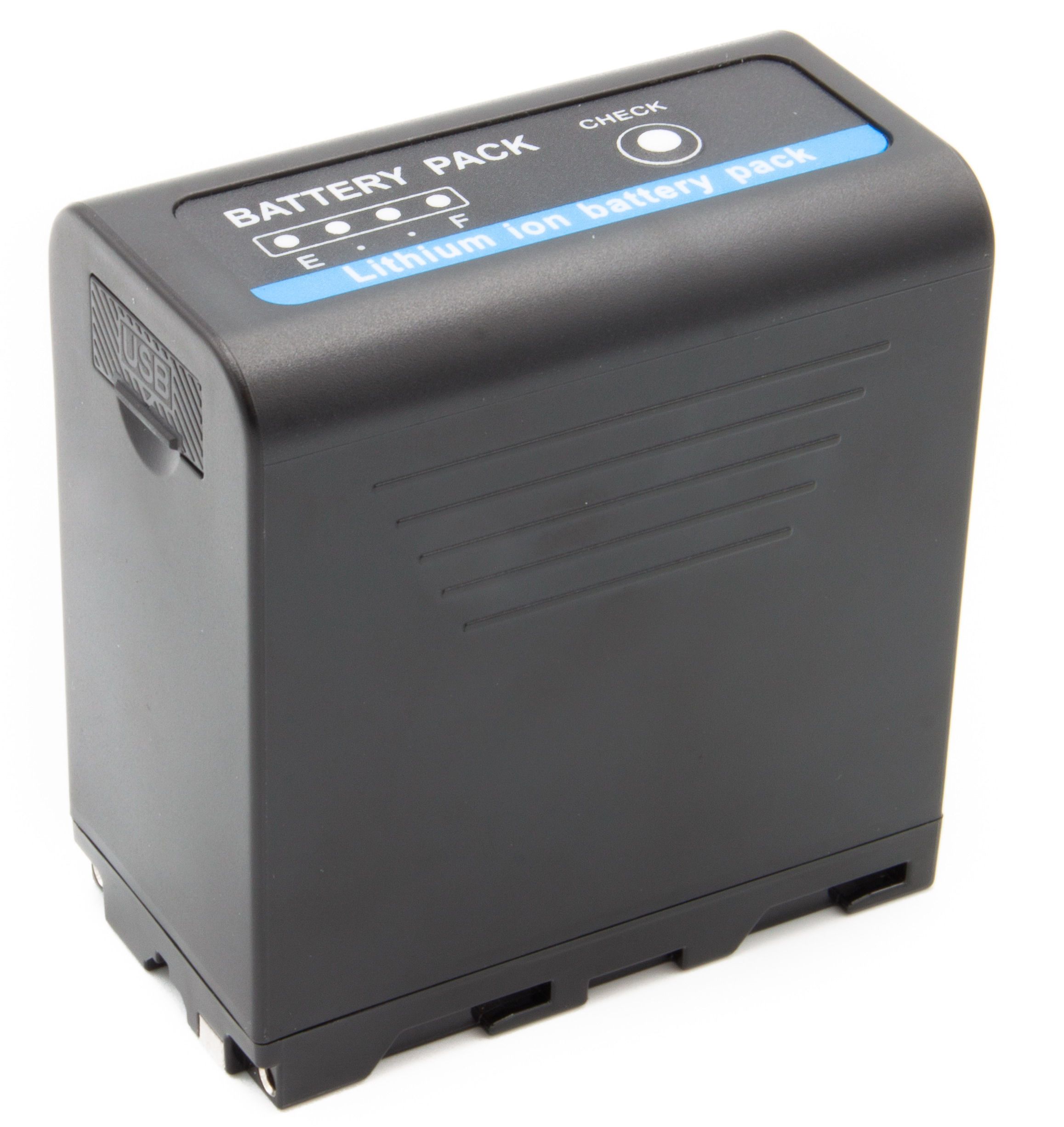 ChiliPower Sony NP-F970 / NP-F980U accu - Extra Power - 10.050mAh - met USB-in Ã©n USB-out