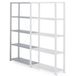 MANORGA Uitbreiding stellingkast 5 Planken 1.250 x 600 x 2.000 mm Grijs