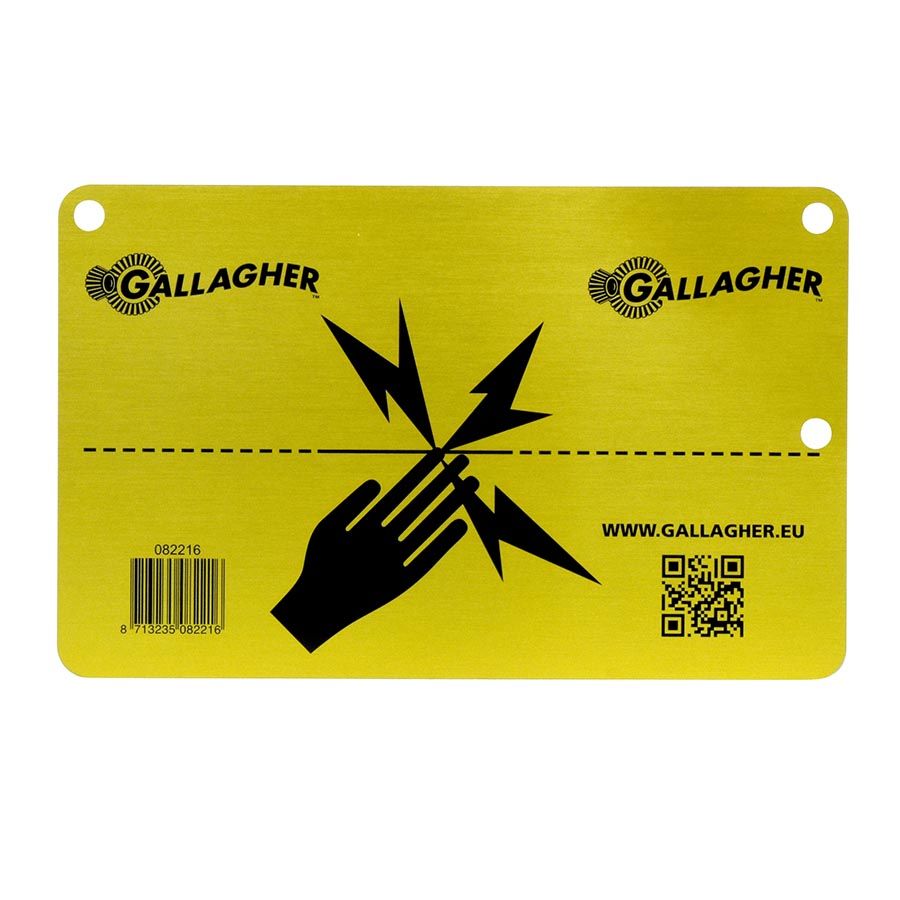 Gallagher Aluminium EU Waarschuwingsbordje (1) - 082216