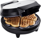 Bestron AWM700S Wafelijzer - 5 Hartvormige Wafels - 700W - Zwart/Zilver