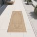 Tapis facile d'entretien beige 60 x 90 cm