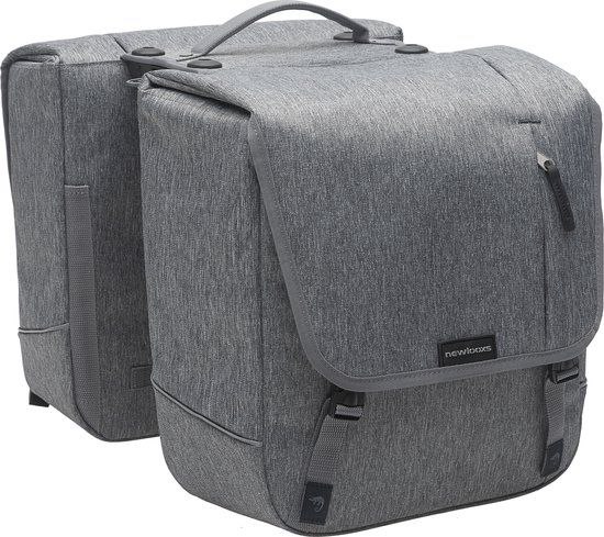 New Looxs Nova Double Dubbele Fietstas Racktime - 32 liter - Grijs