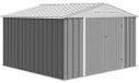 Abris de jardin métalliques - Abri de jardin - Acier galvanisé - Porte avec serrure - Ventilée - Étanche et résistant aux intempéries - Convient aux tondeuses à gazon et aux vélos - Gris