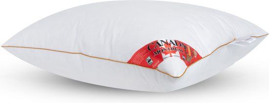 Canada Montreal Stevig Veren Hoofdkussen - 60x70 cm - 1700g Eendenveren - Wit