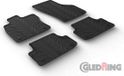 Gledring Rubbermatten Audi A3 HB/Sportback/Sedan 2012- (T profiel 4 delig + montageclips)