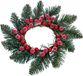 2249 BigBuy Christmas Kerstversiering Kaarshouder Rood Groen Plastic 25 cm