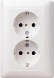 Gira 078303 Wandcontactdozen Wit