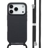imoshion Siliconen hoesje met koord voor de Apple iPhone 17 Pro - Zwart