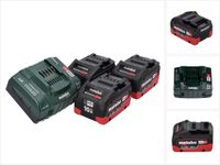 Metabo 18 V basisset 3x accu 10,0 Ah LIHD + ASC 145 oplader CAS-systeem